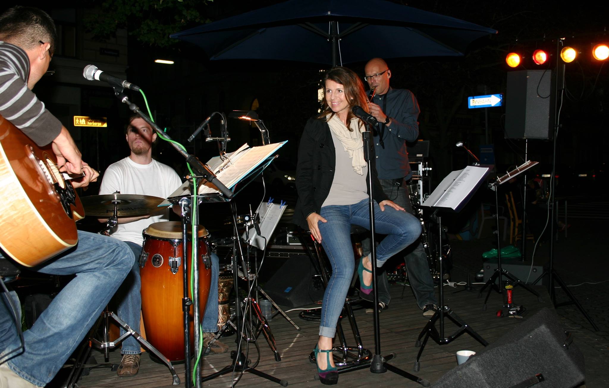 Anna Tendera at the 7th District street festival in Vienna